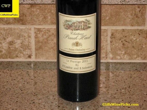 2011 Château Puech-Haut Coteaux du Languedoc Saint-Drézéry Prestige