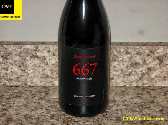 2012 Noble Vines Pinot Noir 667 Monterey