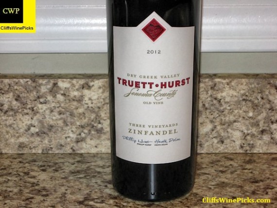 2012 Truett-Hurst Zinfandel Three Vineyards