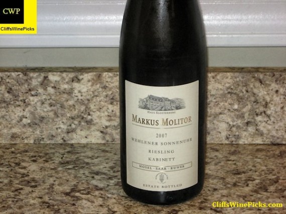 2007 Markus Molitor Wehlener Sonnenuhr Riesling Kabinett