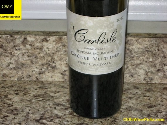2012 Carlisle Grüner Veltliner Steiner Vineyard