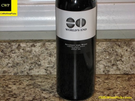 2009 World's End Cabernet Franc Against The Wind Reserve