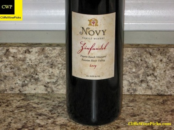 2009 Novy Family Wines Zinfandel Papera Ranch