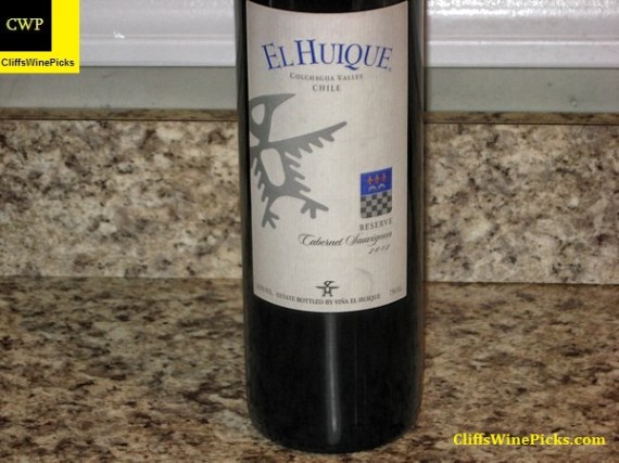 2012 Viña El Huique Cabernet Sauvignon Reserve Colchagua Valley