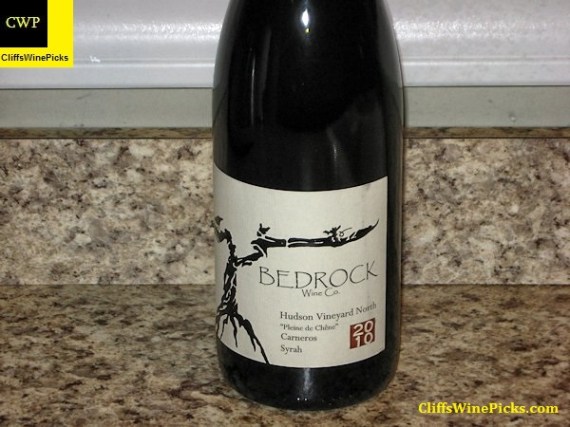 2010 Bedrock Wine Co. Syrah Pleine de Chene Hudson Vineyard North
