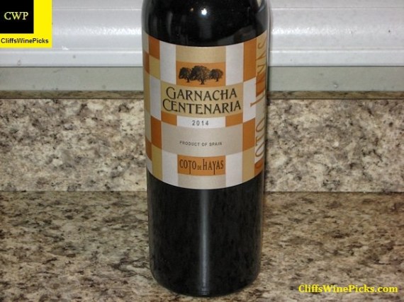 2014 Bodegas Aragonesas Garnacha Campo de Borja Coto de Hayas Centenaria