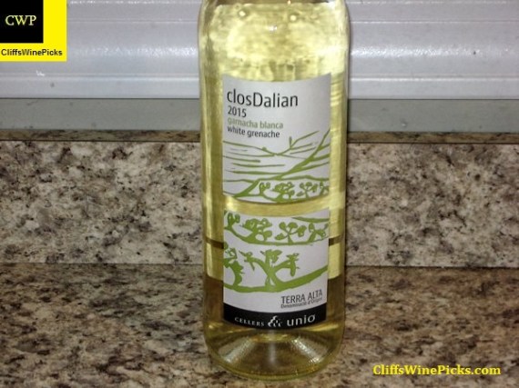 2015 Clos Dalian Terra Alta Garnacha Blanca