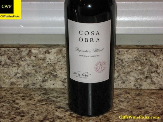 2012 Cosa Obra Proprietor's Blend