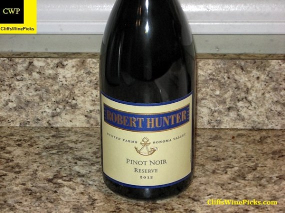 2012 Robert Hunter Pinot Noir Reserve Hunter Farms