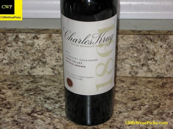 2013 Charles Krug Winery (Peter Mondavi Family) Cabernet Sauvignon