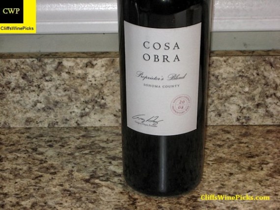 2008 Cosa Obra Proprietor's Blend