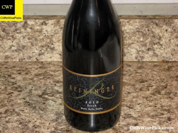 2010 Reininger Syrah Walla Walla Valley