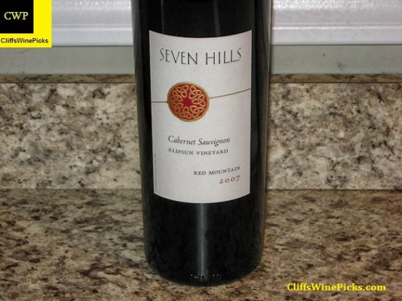2007 Seven Hills Cabernet Sauvignon Klipsun Vineyard