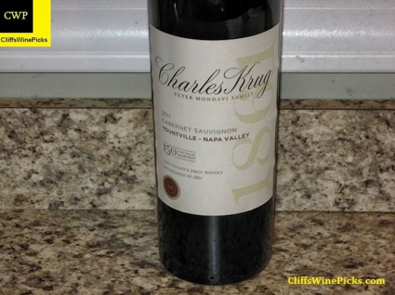 2011 Charles Krug Winery Cabernet Sauvignon 150th Anniversary