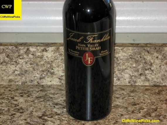 2010 Jacob Franklin Petite Sirah Hayne Vineyard