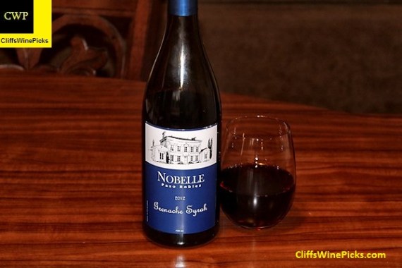 2012 Nobelle Grenache Syrah Paso Robles