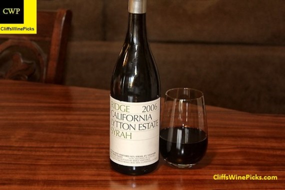 2006 Ridge Syrah Lytton Estate
