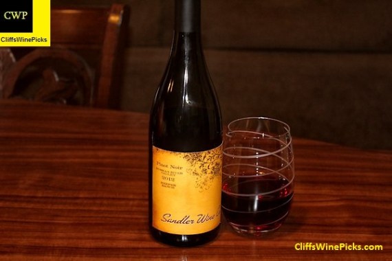 2012 Sandler Wine Company Pinot Noir Keefer Ranch