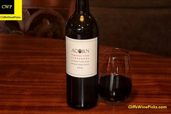 2014 Acorn Zinfandel Heritage Vines Alegría Vineyards